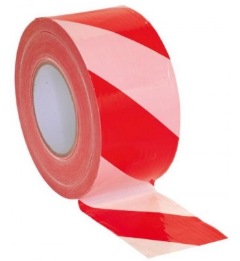 banda delimitare santier rosu/alb 5cm x 200m