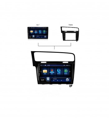 Rama Navigatie 10 cu cablaj si modul canbus compatibila VW Golf VII 2012-2019  Cod: NV3234 - GR1