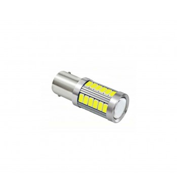 Bec 1 faza BA15S  LED 12V lumina galbena MIV Cod: 1156