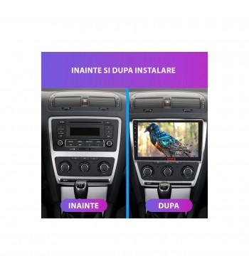 Rama Navigatie 10 cu cablaj si modul canbus compatibila Skoda Octavia II 2009-2013  Cod: NV3179 - GR1