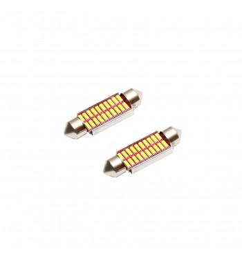 Set 2 becuri LED SMD SOFIT 39mm 12V 0,155A lumina rece  Cod: BK80035