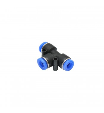 Mufa rapida T din plastic pentru furtun fi 6mm Cod: DISVA03