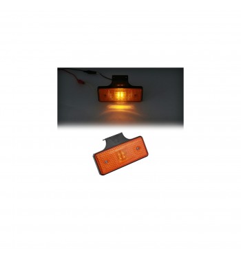 Lampa laterala cu suport 4 SMD LED 12-24V Cod: FR 0183 - Portocaliu