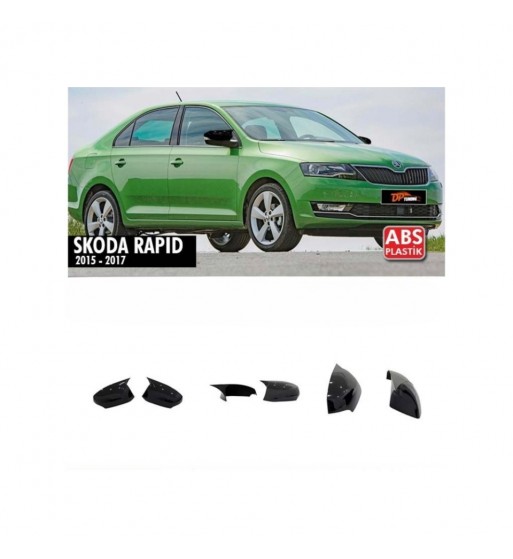 Capace oglinda tip BATMAN compatibile Skoda Rapid  2015-2017 cu semnalizare in oglinda Cod: BAT10133 - C581-BAT2