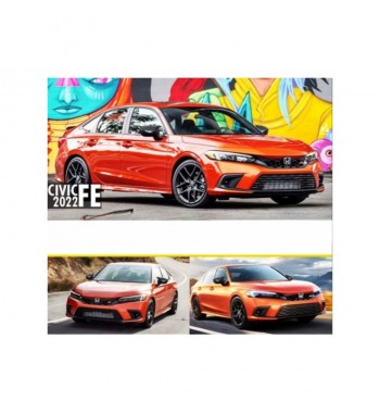 Capace oglinda tip BATMAN compatibile Honda Civic FE  2022->  Cod: BAT10112 - C537-BAT2