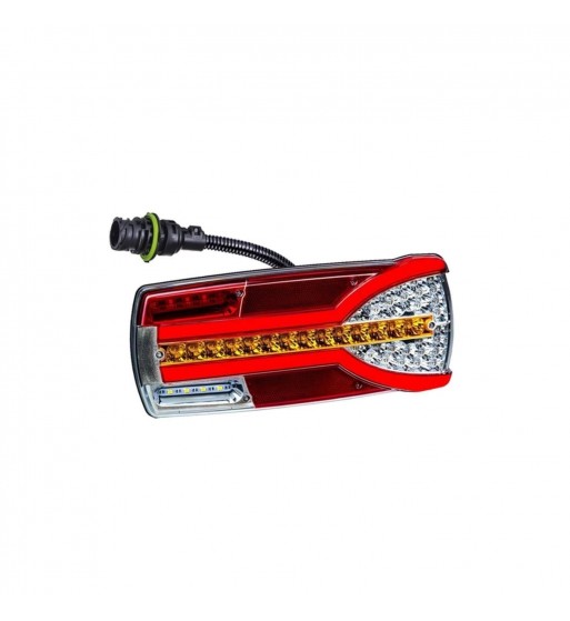 Lampa stop 305x132  7 functii, ceata, mers inapoi, semnalizare dinamica, mufa 7 pini, dreapta, Cod: LZD 2303