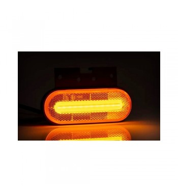 Lampa gabarit 124x51 LED galbena cu suport 12-36V Fristom Cod: FT-070Z+K