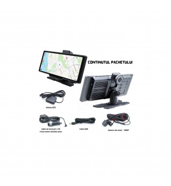 Navigatie Multimedia DVR 10.26 touch screen  CarPlay si Android Auto wireless, Camera marsarier Cod: CHS-N91C