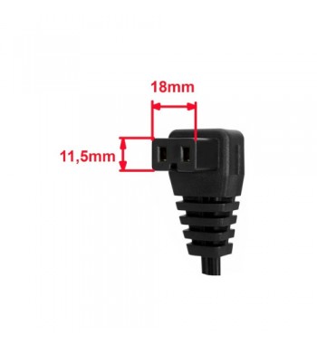 Cablu alimentare frigider auto, 2m, conector tip Cygaro, 12-24V