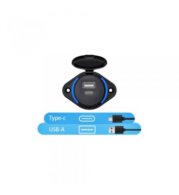 Mufa panou USB QC3.0 + PD  Cod: QT037-2