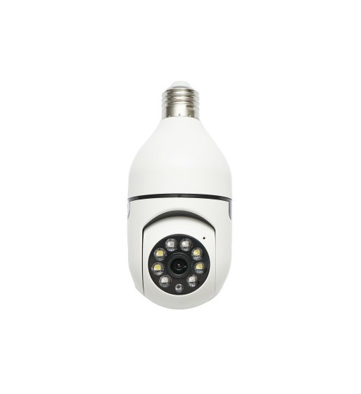 Camera de supraveghere smart-bulb PTZ, WIFI 2.4G 1080P, tip bec E27 cu senzor de miscare si aplicatie YIIoT Breckner Germany Cod