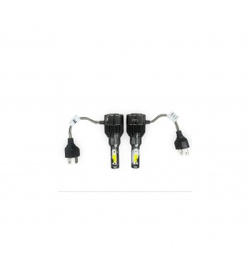 set bec h4 2 faze cu led lx88 30w - 4800 lumen 6000k  12-24v