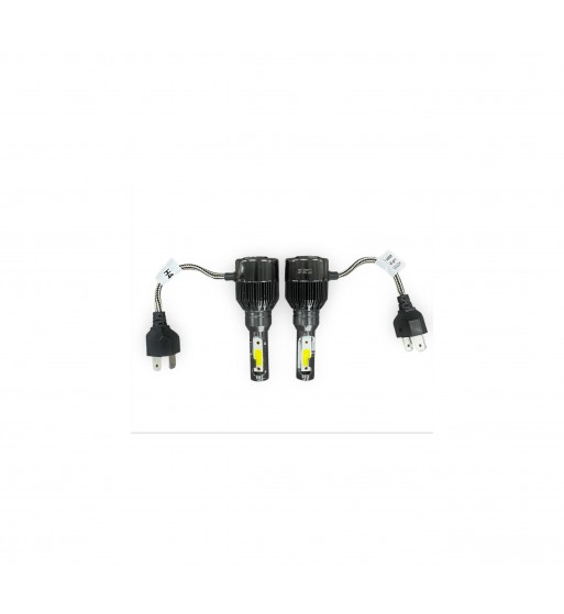 set bec h4 2 faze cu led lx88 30w - 4800 lumen 6000k  12-24v